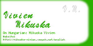 vivien mikuska business card
